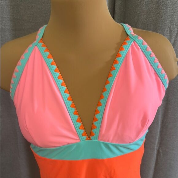 POPVIL women’s Colorful One Piece Swimsuit - Picture 2 of 9